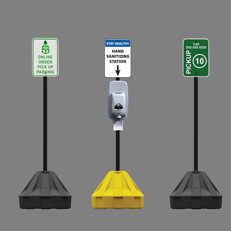 Roll-A-Post™ Portable Sign Post (Base Only)