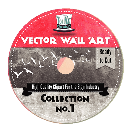 Top Hat Designs - Vector Wall Art Collection v. 1