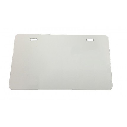 .025 White Alum. MOTORCYCLE License Plate (G-10)