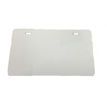 .025 White Alum. MOTORCYCLE License Plate (G-10)