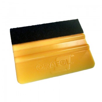 Oracal 4in Felt Edge Wrapped Orange Squeegee
