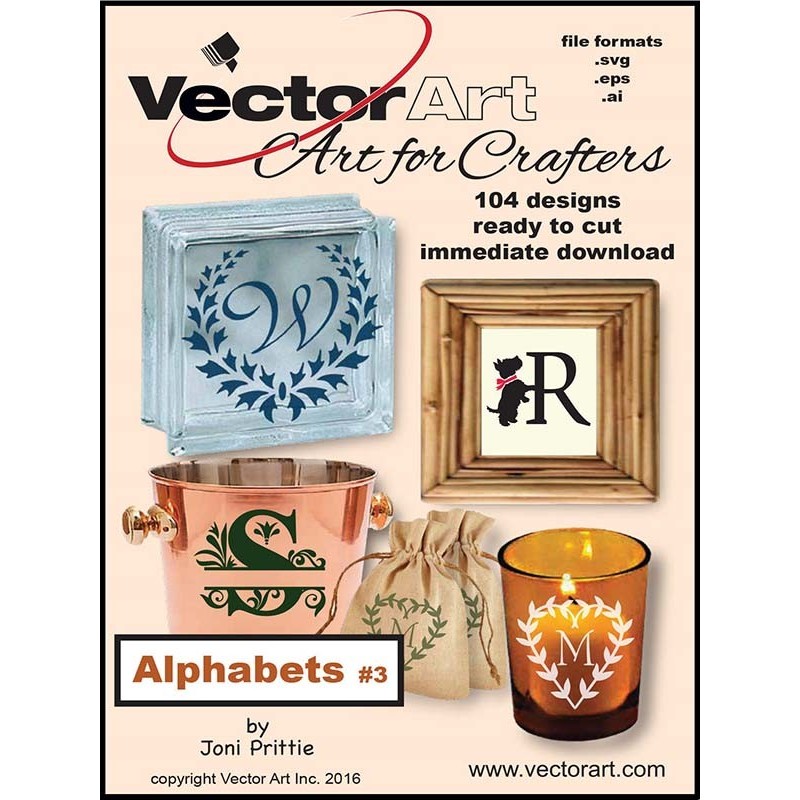 Vector Art for Crafters - Alphabets v.3