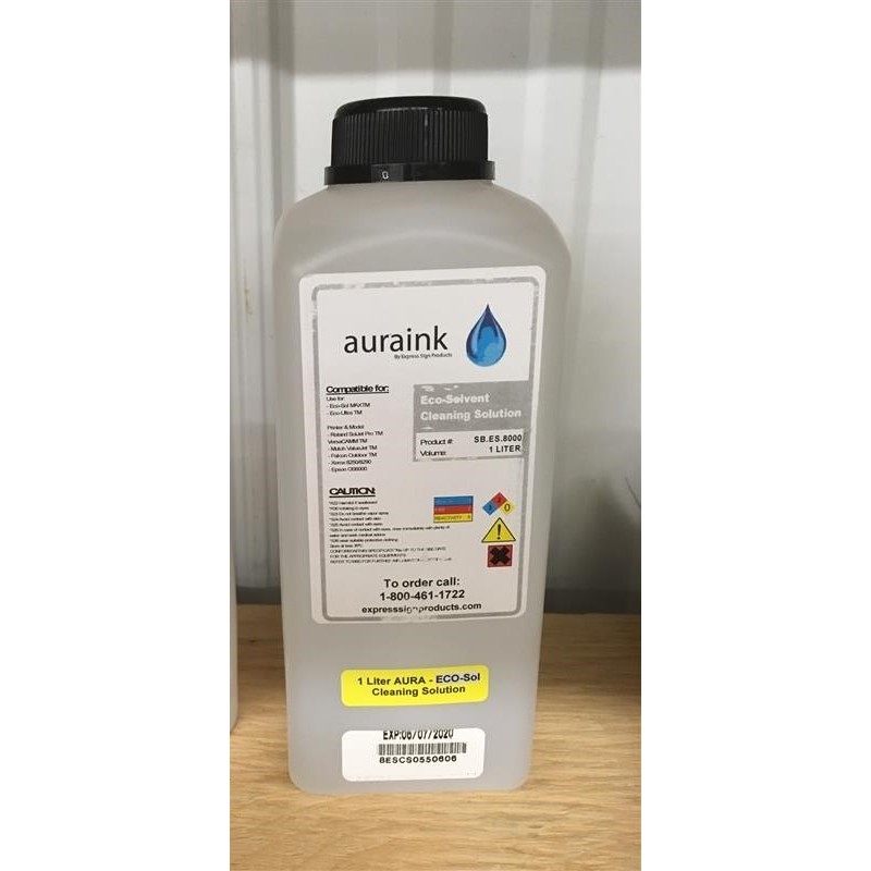 AURA-Ink MILD Solvent Cleaning Solution 1L (Eco-solvent shown)